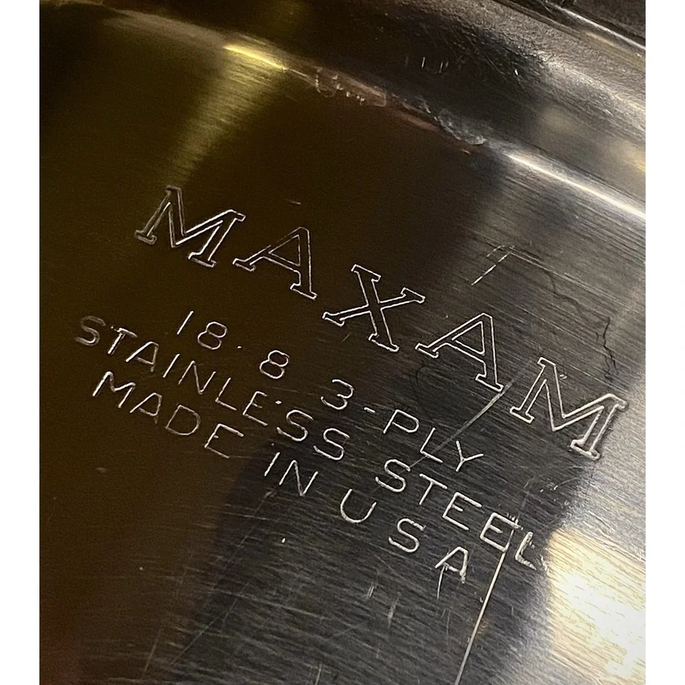 Maxam 18/8 3-Ply‎ Stainless 1.5 Quart Saucepan With Lid USA